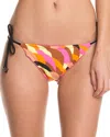 Shoshanna Sunset Valley Multicolor Print Lettuce String Bottom