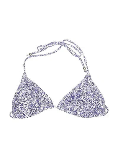 Pre-owned Shoshanna Swimsuit Top Purple Paisley Pattern Swimwear