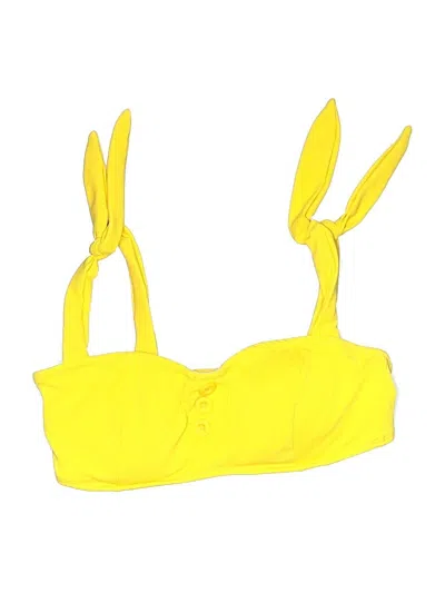 Pre-owned Shoshanna Swimsuit Top Yellow Swimwear