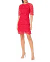Shoshanna Taryn Dress In Ruby In Red
