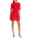 Shoshanna Taryn Dress In Ruby In Red
