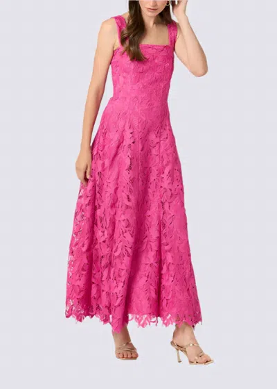 Shoshanna Vina Dress In Magenta In Pink