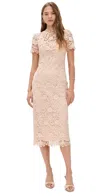 Shoshanna Vivienne Dress Sand In Brown