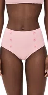 Shoshanna Watermelon Rib Texture High Waist Bottoms Watermelon In Watermelon