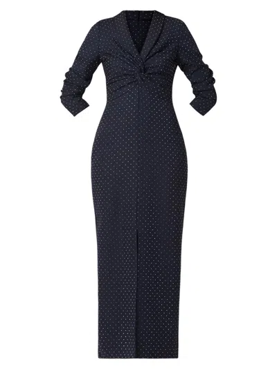 Shoshanna Women's Asher Twill Maxi Dress In Blue