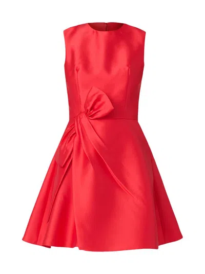 Shoshanna Women's Chrystie Satin Minidress In Red