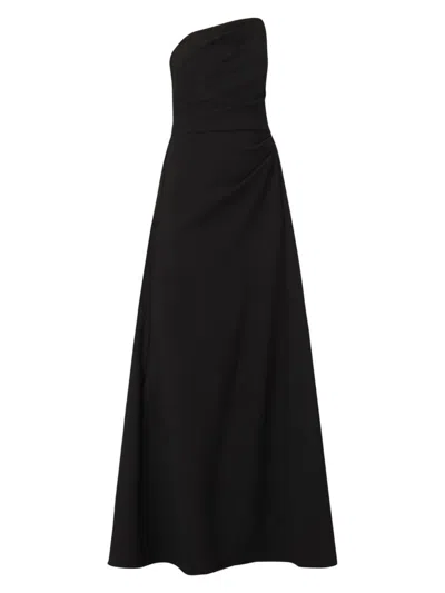 Shoshanna Midnight Stretch Crepe Dory Dress In Black