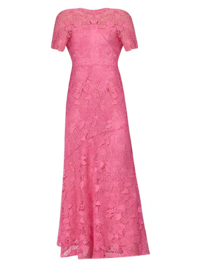 Shoshanna Women's Ellie Lace A-line Gown In Pink