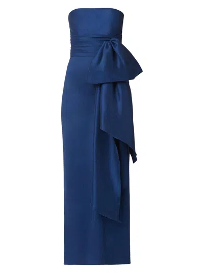 Shoshanna Women's Hope Column Gown In Blue