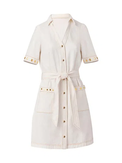 Shoshanna Women's Laurie Denim Shirtdress In Neutral