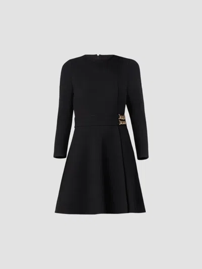 Shoshanna Women's Rachel Chainlink A-line Mini Dress In Black