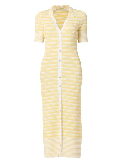 Shoshanna Women's Sawyer Striped Knit Maxi-dress