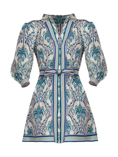 Shoshanna Women's Vesey Tapestry Print Mini Shirtdress In Multi