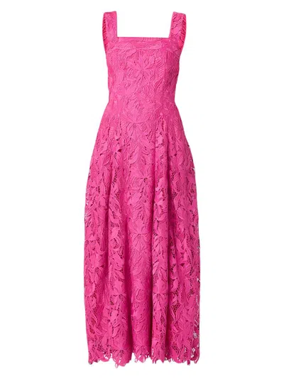 Shoshanna Vina Dress In Magenta In Pink