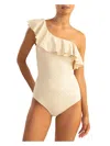 SHOSHANNA WOMENS KNIT POLYESTER ONE-PIECE SWIMSUIT