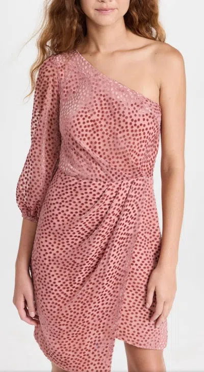 Shoshanna Zadie Mini Dress In Rose In Pink