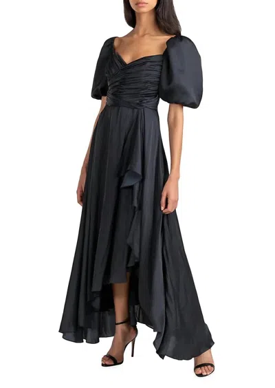 Shoshanna Zoe Dress In Midnight In Black