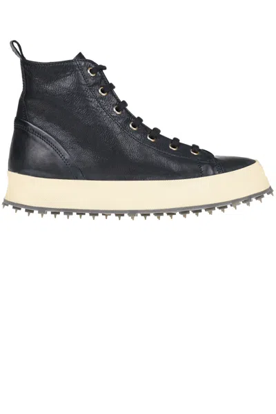 Shoto Lace-up Ankle Boots In Black