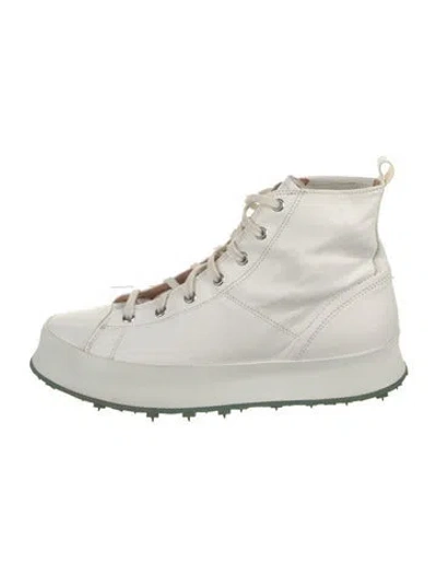 Pre-owned Shoto Leather Athletic Sneakers In White