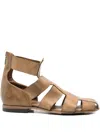 Shoto Leather Zipped Sandals