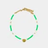 Shourouk Crystal Decorative Necklace In Green