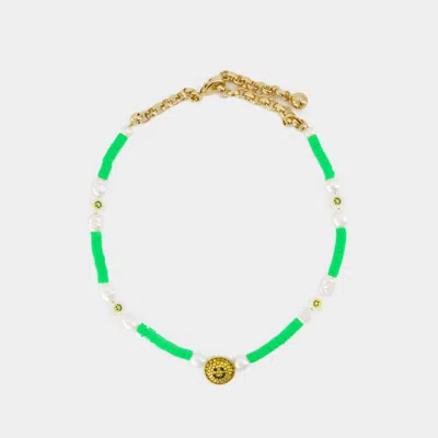 Shourouk Happy  Necklace In Green