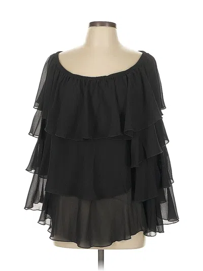 Pre-owned Show Me Your Mumu 3/4 Sleeve Blouse In Black