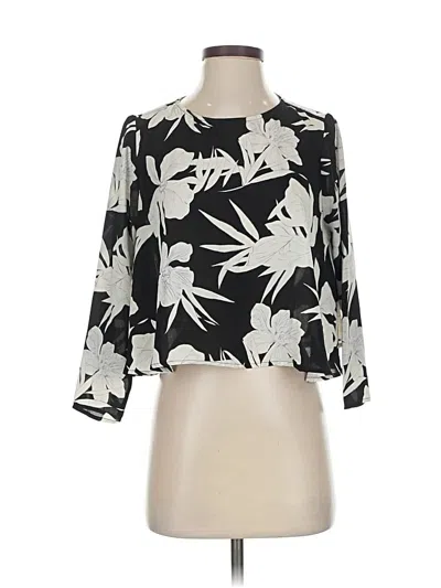 Pre-owned Show Me Your Mumu 3/4 Sleeve Blouse In Black