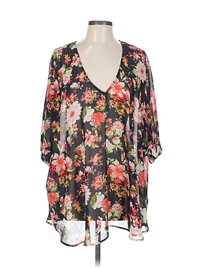 Pre-owned Show Me Your Mumu 3/4 Sleeve Blouse In Black