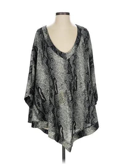 Pre-owned Show Me Your Mumu 3/4 Sleeve Blouse In Gray