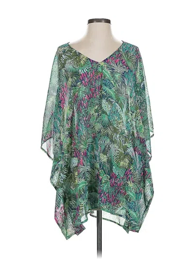Pre-owned Show Me Your Mumu 3/4 Sleeve Blouse In Green