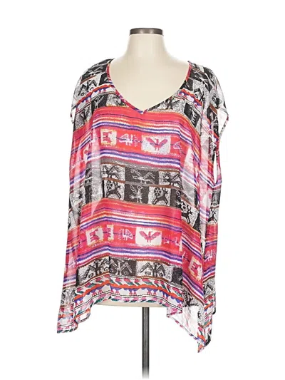 Pre-owned Show Me Your Mumu 3/4 Sleeve Blouse In Pink