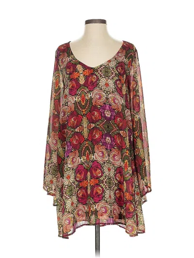 Pre-owned Show Me Your Mumu 3/4 Sleeve Blouse In Red