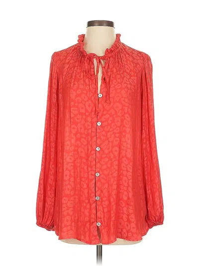 Pre-owned Show Me Your Mumu 3/4 Sleeve Blouse In Red