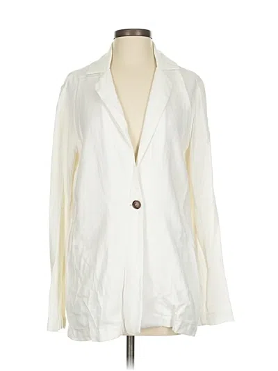 Pre-owned Show Me Your Mumu 3/4 Sleeve Blouse In White