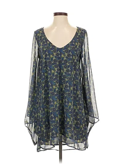 Pre-owned Show Me Your Mumu 3/4 Sleeve T-shirt In Blue