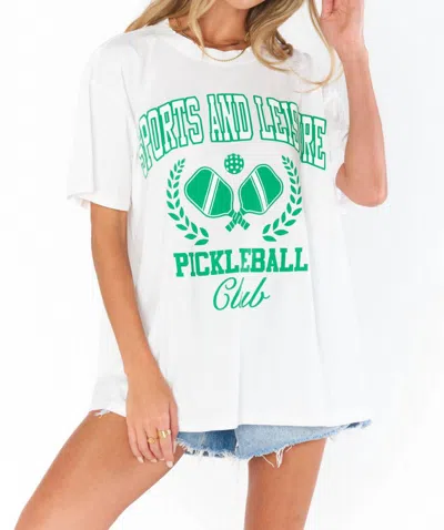 Show Me Your Mumu Airport Pickleball Club Tee In White