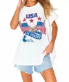 Show Me Your Mumu Airport Tee In Made In America In White