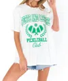 Show Me Your Mumu Airport Tee Top In Pickleball Club Graphic In Multi