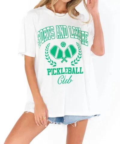 Show Me Your Mumu Airport Tee Top In Pickleball Club Graphic In Multi