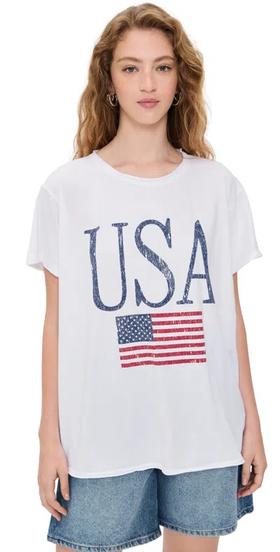 Show Me Your Mumu Airport Tee Usa Flag Graphic
