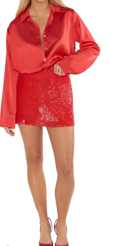 Show Me Your Mumu All Night Skort In Red