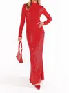 Show Me Your Mumu All Out Maxi Dress In Red Sequin In Red