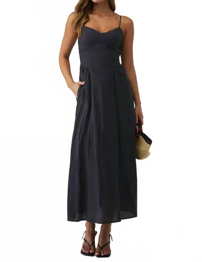 Show Me Your Mumu Allegra Midi Dress In Black