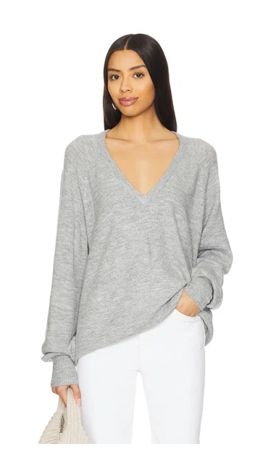 Show Me Your Mumu Anything Goes Sweater In Heather Grey Knit