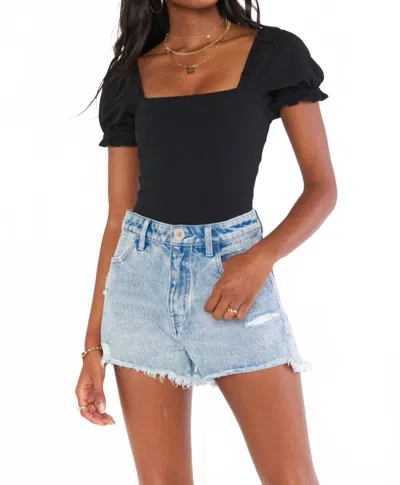 Show Me Your Mumu Baker Bodysuit In Black Stretch In Multi