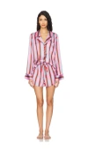 Show Me Your Mumu Beauty Sleep Pj Set In Porto Stripe