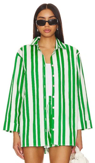 Show Me Your Mumu Berman 系扣款 In Center Court Stripe