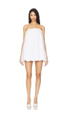 Show Me Your Mumu Beverly Bubble Dress In White Poplin