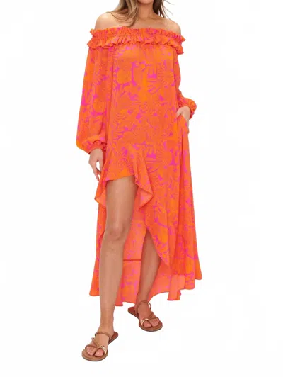 Show Me Your Mumu Bobbi Maxi Dress In Fuchsia Shells In Multi